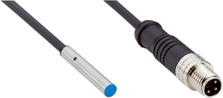 SICK Inductive Threaded Barrel Proximity Sensor, M4, 0.8 mm Detection, PNP NO, 10 → 30 V dc [IHM04-0B8PSVR8S]; 266-8193