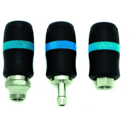 SAM Composite Body Male Safety Quick Connect Coupling, Threaded [19082S]; 266-8230