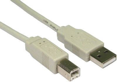 RS PRO USB 2.0, Male USB A to Male USB B, 1.8m [0]; 266-8474