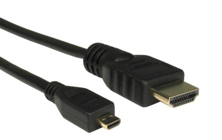 RS PRO HDMI 1.4, 1m Male Micro HDMI to Male HDMI Premium High Speed 4K [0]; 266-8479
