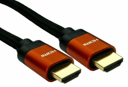 RS PRO HDMI 2.1, 2m Male HDMI to Male HDMI Ultra High Speed 8K @ 60Hz [0]; 266-8481