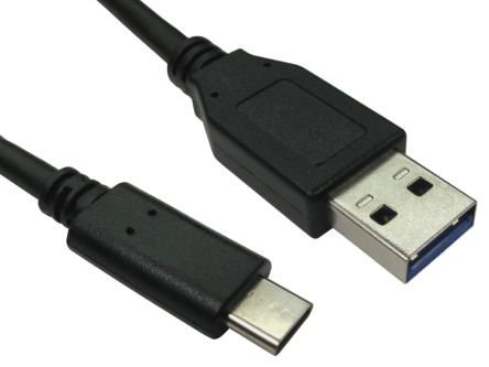 RS PRO USB 3.1, Male USB C to Male USB A, 500mm [0]; 266-8502