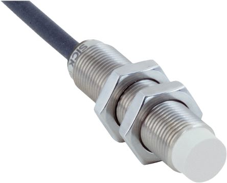SICK Inductive Threaded Barrel Proximity Sensor, M12, 8 mm Detection, PNP NO+NC, 10 → 30 V dc [IMF12-08NPPNS6S]; 266-8573