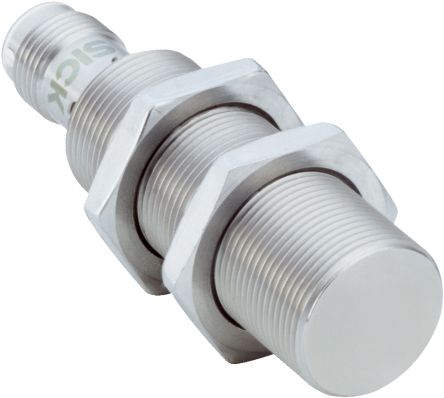 SICK Inductive Threaded Barrel Proximity Sensor, M18, 8 mm Detection, PNP NC, 10 → 30 V dc [IMI18-08BPONC0S]; 266-8576