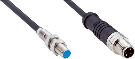 SICK Inductive Threaded Barrel Proximity Sensor, M5, 1.5 mm Detection, PNP NO, 10 → 30 V dc [IMM05-1B5PSVR8S]; 266-8589