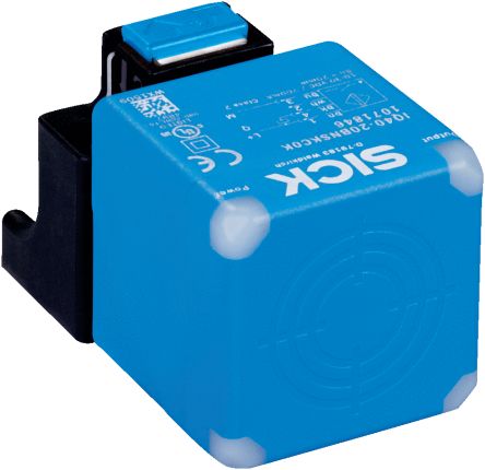 SICK Inductive Rectangular Proximity Sensor, 40 mm Detection, NPN NO, 10 → 30 V dc [IQ40-40NNSKC0K]; 266-8657