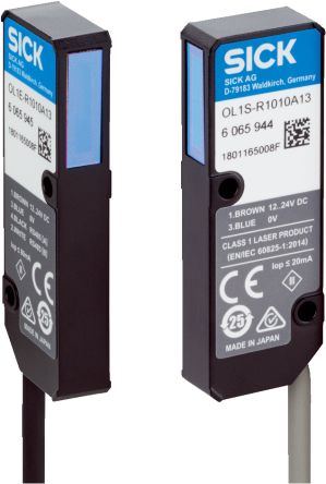 SICK Distance Distance Sensor, Block Sensor, 10 mm Detection Range [OL1S/OL1E-R1010A13]; 266-8707