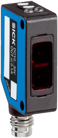 SICK Retroreflective Photoelectric Sensor, Miniature Sensor, 0.08 → 12 m Detection Range [WL100L-F1131S02]; 266-9255