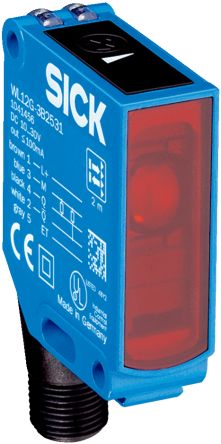 SICK Retroreflective Photoelectric Sensor, Rectangular Sensor, 0 → 500 mm Detection Range [WL12G-3P3572S12]; 266-9281
