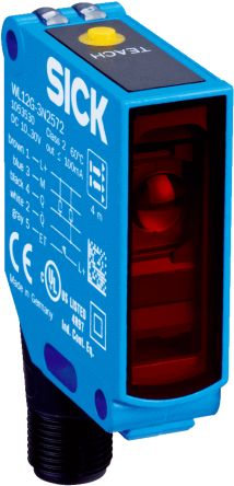 SICK Retroreflective Photoelectric Sensor, Rectangular Sensor, 0 → 4 m Detection Range [WL12G-3V2572S01]; 266-9282