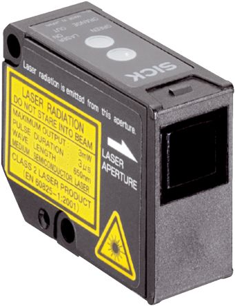 SICK Retroreflective Photoelectric Sensor, Block Sensor, 10 m Detection Range [WL130L-32]; 266-9294