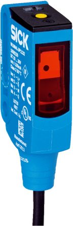 SICK Retroreflective Photoelectric Sensor, Rectangular Sensor, 12 mm Detection Range [WL9M4L-3P1132]; 266-9399