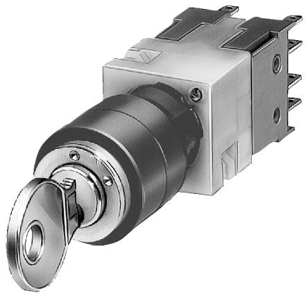 Siemens IP65 Key Switch 2-Way Standard-Key [3SB2202-4LB01]; 266-9552