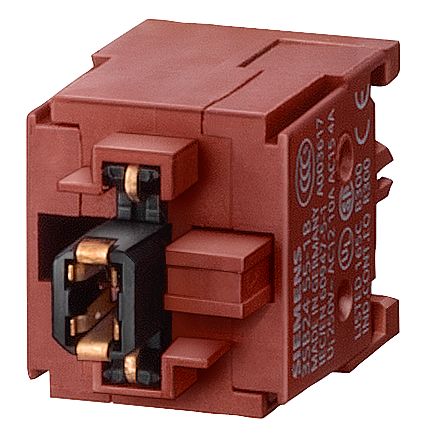 Siemens 3SB Series Contact Block for Use with Push Button/Selector Button, 230V, SPST [3SB2455-1B]; 266-9556