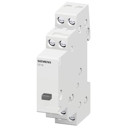 Siemens DIN Rail Latching Power Relay, 24V ac Coil, 16A Switching Current, DPST [5TT4101-2]; 266-9597