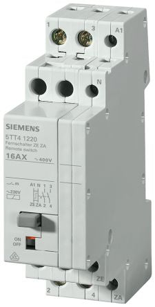 Siemens DIN Rail Latching Power Relay, 230V ac Coil, 16A Switching Current, DPST [5TT4122-0]; 266-9603