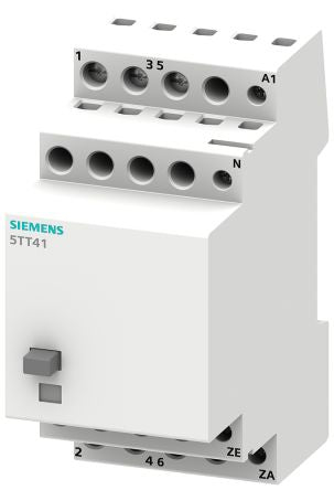 Siemens DIN Rail Latching Power Relay, 230V ac Coil, 16A Switching Current, DPST [5TT4123-0]; 266-9604
