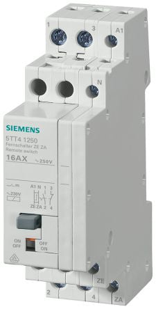 Siemens DIN Rail Latching Power Relay, 230V ac Coil, 16A Switching Current, DPST [5TT4125-0]; 266-9605