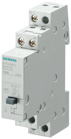 Siemens DIN Rail Latching Power Relay, 24V ac Coil, 16A Switching Current, DPST [5TT4201-2]; 266-9606