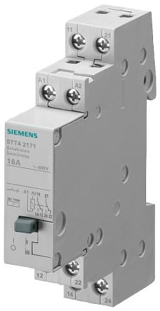 Siemens DIN Rail Latching Power Relay, 12V ac Coil, 16A Switching Current, DPST [5TT4217-3]; 266-9613