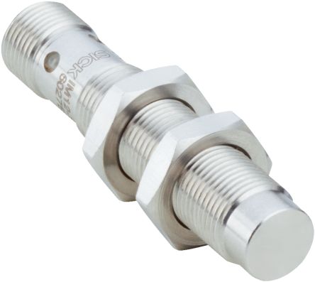 SICK Inductive Threaded Barrel Proximity Sensor, M12, 10 mm Detection, PNP NO, 10 → 30 V dc [IM12-10NPS-VC1]; 266-9707