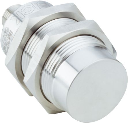 SICK Inductive Threaded Barrel Proximity Sensor, M30, 40 mm Detection, PNP NO, 10 → 30 V dc [IM30-40NPS-VC1]; 266-9763