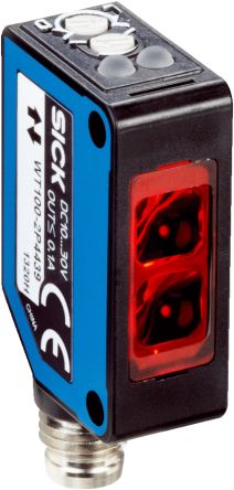 SICK Energetic Photoelectric Sensor, Miniature Sensor, 0 → 1200 mm Detection Range [WT100-2P4439]; 266-9909