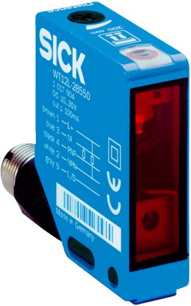SICK Background Suppression Photoelectric Sensor, Rectangular Sensor, 30 → 200 mm Detection Range [WT12L-2B530]; 266-9911