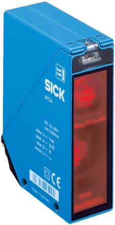SICK Background Suppression Photoelectric Sensor, Rectangular Sensor, 100 → 3000 mm Detection Range [WT24-2B420S14]; 266-9924