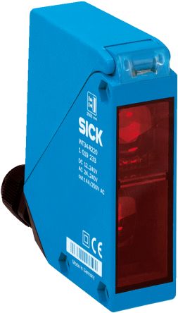 SICK Proximity Photoelectric Sensor, Rectangular Sensor, 100 → 2500 mm Detection Range [WT34-R210]; 266-9950