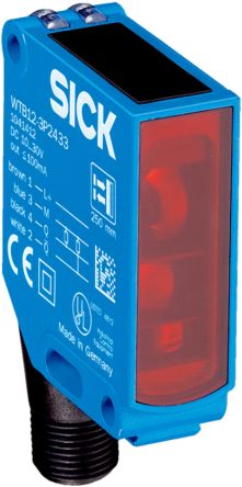 SICK Proximity Photoelectric Sensor, Rectangular Sensor, 340 mm Detection Range [WTB12-3P2460S04]; 266-9970