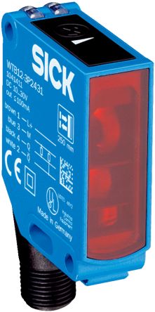 SICK Background Suppression Photoelectric Sensor, Block Sensor, 20 → 350 mm Detection Range [WTB12-3P3431]; 266-9975