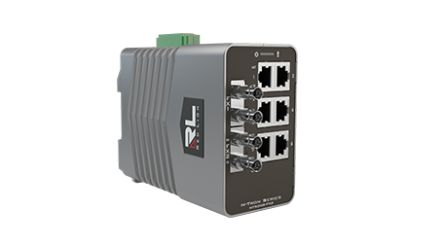 N-Tron Managed 8 Port Industrial Ethernet Switch [NT-5008-FX2-ST00]; 267-0561