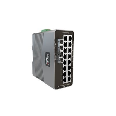 N-Tron Managed 18 Port Industrial Ethernet Switch [NT-5018-FX2-SC15]; 267-0584