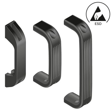 JRC PA Door Handle, 8 mm, 10 mm Slot, 26 mm, 50 mm, 133 mm Strut Profile [3842525481]; 267-0611