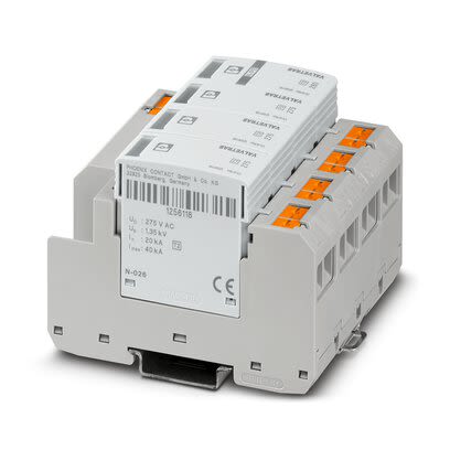 Phoenix Contact Surge Arrester, 1.6kV, DIN Rail Mount [1248961]; 267-1596