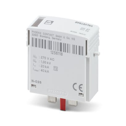 Phoenix Contact Surge Protection Plug 275 V ac Maximum Voltage Rating 40kA Maximum Surge Current Surge Protection [1256118]; 267-1619