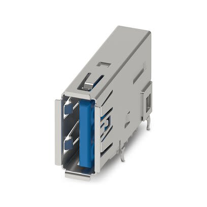 Phoenix Contact Straight Type USB-A USB 3.0 IP20 USB Connector [1332636]; 267-1763