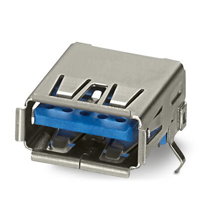 Phoenix Contact Straight Type USB-A USB 3.0 IP20 USB Connector [1332637]; 267-1764