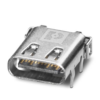 Phoenix Contact Straight Type USB-A USB 3.0 IP20 USB Connector [1332643]; 267-1766