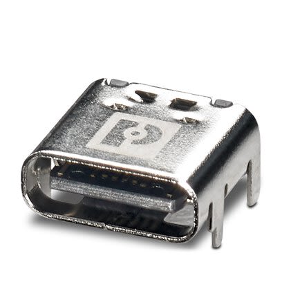 Phoenix Contact Straight Type USB-A 2.0 IP20 USB Connector [1332645]; 267-1767