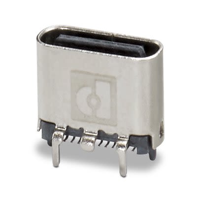 Phoenix Contact Straight Type USB-C USB 3.1 IP20 USB Connector [1332646]; 267-1768