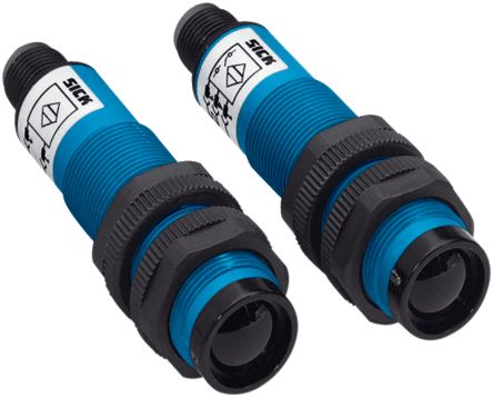 SICK Through Beam Photoelectric Sensor, Barrel Sensor, 20 m Detection Range [VS/VE18-4P3740]; 267-2176