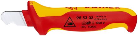 Knipex Cable Knife, 170 mm Overall, 28 mm Blade, Nylon 11 Handle [98 53 03]; 267-3319