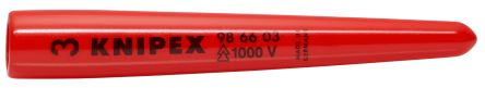 Knipex 80mm Red Cable Cover in Plastic, 10mm Inside dia. [98 66 03]; 267-3328