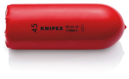 Knipex 130mm Black on Red Cable Cover in Plastic, 45mm Inside dia. [98 66 45]; 267-3333
