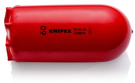 Knipex 140mm Black on Red Cable Cover in Plastic, 60mm Inside dia. [98 66 60]; 267-3336