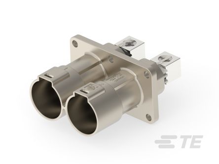 TE Connectivity PowerTube 1000 Series Straight Panel PCB Connector, 2 Contact(s), 36 mm Pitch, 1 Row(s), Shrouded [1-2394061-1]; 267-3941