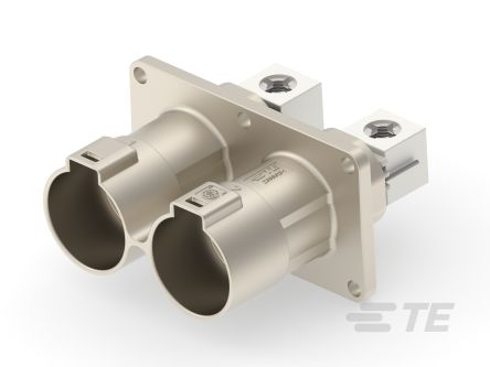 TE Connectivity PowerTube 1400 Series Straight Panel PCB Connector, 2 Contact(s), 47 mm Pitch, 1 Row(s), Shrouded [1-2399607-1]; 267-3950