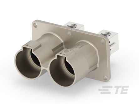 TE Connectivity PowerTube 1400 Series Straight Panel PCB Connector, 2 Contact(s), 47 mm Pitch, 1 Row(s), Shrouded [1-2399607-2]; 267-3952